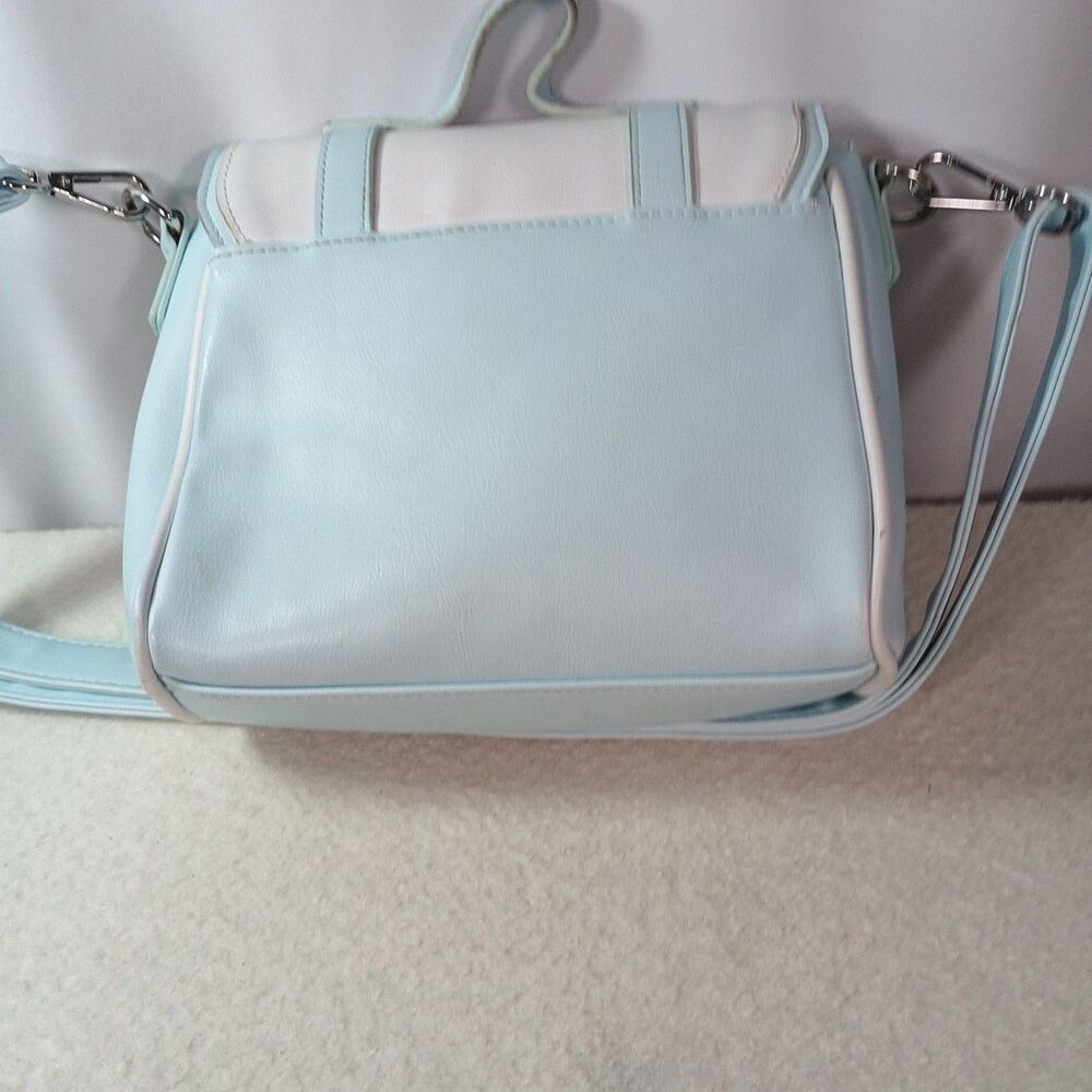 Hot Topic Pastel Blue Bunny Ear Crossbody Bag Sweet Society Blue & White Kawaii - Picture 5 of 16